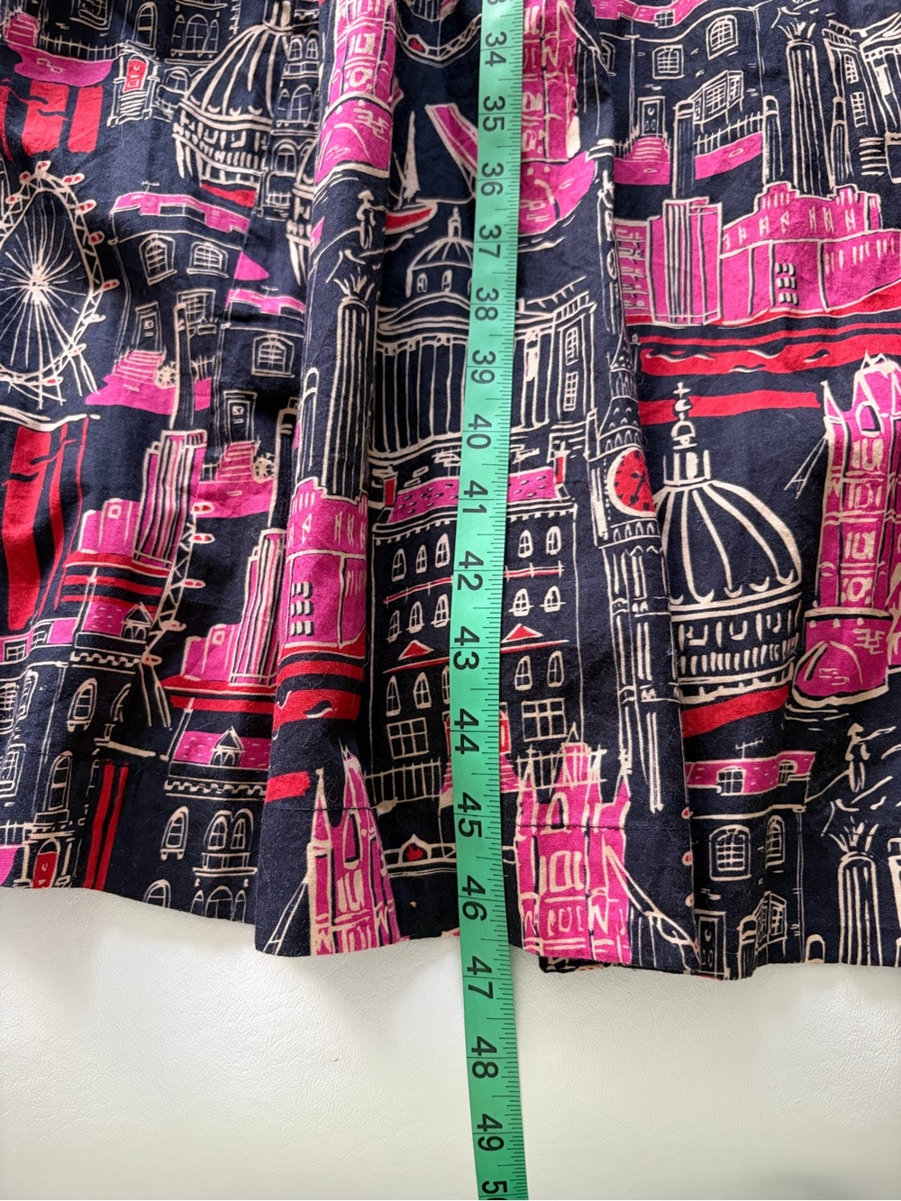 Emily and Fin London Landmarks Print Dress Plus 2X Whimsy Novelty Paris Euro - Picture 7 of 10